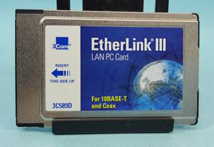 3Com　EtherLink Ⅲ　LAN PC Card　For 10BASE-T and Coax　