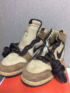 【dead stock】ナイキ DUNK HI しましま２ US10.5 NIKE ダンク