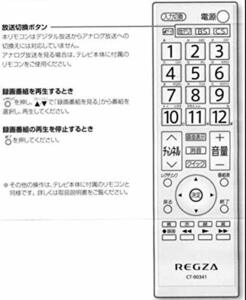 東芝 テレビリモコン CT-90341　(shin