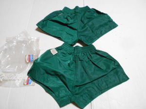 ２枚　SS　 緑　color pants　東レ　ナイロン 　ナイロン１００％　短パン　ショートパンツ　ナイロン１００％　昭和レトロ　未使用
