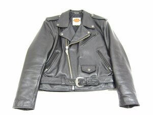 Harley-Davidson ハーレーダビッドソン SCREAMIN EAGLE CLUB ダブルライダースジャケット SIZE:36 メンズ 衣類 □UF4130