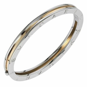 ブルガリ BVLGARI ビーゼロワン ブレスレット バングル K18 YG イエローゴールド SS ステンレススチール【I211323199】中古