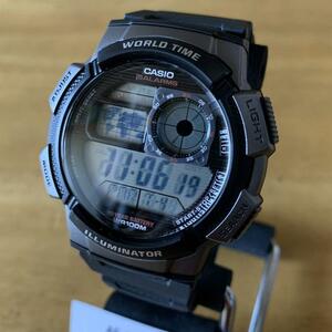 【新品・箱なし】カシオ CASIO 腕時計 メンズ レディース AE-1000W-1BV クォーツ 液晶 ブラック