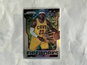 2014-15 レブロン Panini Prizm Fireworks Silver #4 Lebron James