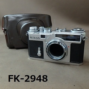 FK-2948◆NIKON　SP　レンジファインダー 革ケース付き　簡易動作OK