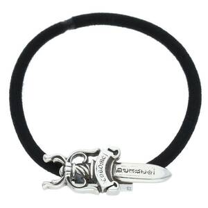 クロムハーツ Chrome Hearts HAIRBAND/ダガーボタンヘアゴム シルバーコンチョ 中古 OS06