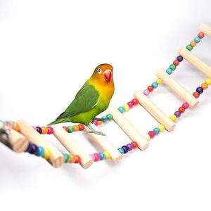 【送料無料】鳥用おもちゃ 小動物 はしご 止まり木 オウム インコ 鳥 小鳥 ストレス解消