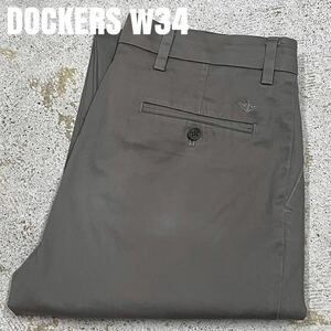 ＊7317 DOCKERS ドッカーズ　ノータック　チノパン　スラックス　w34