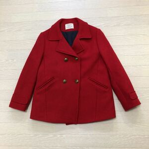 ZARA girl ザラ ガール 女の子 ウールコート ジャケット 羊毛 赤 レッド サイズ11/12 152cm 美品