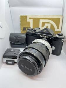 1円 Nikon F アイレベル ブラック ニコン 富士山マーク 一眼レフカメラ ウエストレベル ファインダー シャッターok NIKKOR-Q Auto 135mm