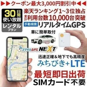 レンタルGPS発信機 小型 追跡 ハンディGPS 30日使い放題 浮気調査 車両追跡 認知症 ミマモルGPSネクスト みちびき衛星 操作時無音