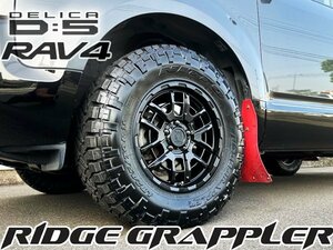 245/70R16 リフテッド RAV4 アドベンチャー デリカD5 16インチ タイヤ ホイール セット 4本 ニットー リッヂグラップラー BlackMamba BM00