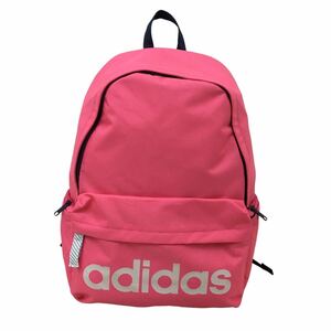 D529-⑨ adidas アディダス バックパック リュックサック かばん カバン 鞄 バッグ BAG ピンク系 実寸参考