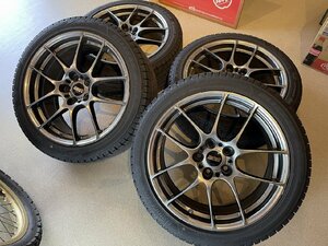 ◇美品◇ 245/40R18 BBS RF516 FORGED アルミホイール BS ブリジストン VRX3 スタッドレス 4本セット アウディ Audi A4など新潟市