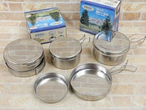 貝印 JOYLIFE ステンレス 食器セット 6pcs.セット COOK WARE アウトドア 2点セット ○【5478y1】