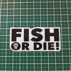 防水ステッカー　文字付き　FISF or DIE!