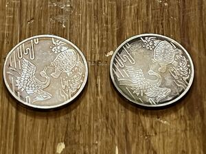 純銀製メダル　福寿　鶴亀　10.7g 造幣局　1994年ミント出し