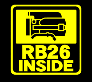 送料無料!!!!!RB26☆INSIDE★ステッカー☆小さいサイズ