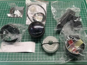 【1円スタート】 オートゲージ 日本製モーター 52mmブースト計2色LED PEAK付 548シリーズ【美品】追加メーター