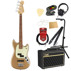 フェンダー Fender Player Mustang Bass PJ PF FMG エレキベース VOXアンプ付き 入門10点 初心者セット