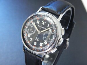 6076 希少売切り☆ TAVANNES Chronograph Venus 165? 175? タバン クロノグラフ ピラーホイール 手巻き