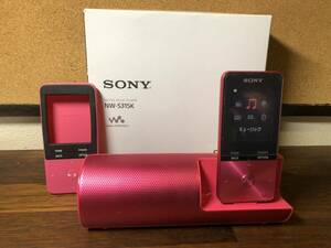 SONY NW-S315K デジタルミュージックプレーヤー 16GB ビビッドピンク　中古　イヤホン無し　WALKMAN