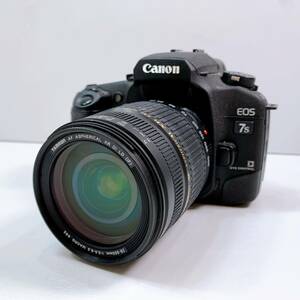 158【中古】Canon EOS 7s ボディ キャノン 一眼レフカメラ フィルムカメラ / TAMRON 28-300mm 1:3.5-6.3 動作未確認 ジャンク 現状品