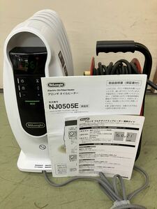 △ DeLonghi オイルヒーター NJ0505E 500W デロンギ 小型軽量モデル 説明書付き 通電確認済み