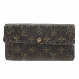 1円スタート LOUIS VUITTON ルイヴィトン ポルトフォイユ サラ M61734 MI1015 モノグラム 旧型 二つ折り 長財布 ウォレット ブラウン