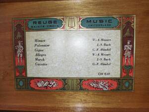 幻のモデル！　リュージュ　REUGE　MUSIC BOX　オルゴール　６回転６曲入　「CH６」豪華な作曲家　