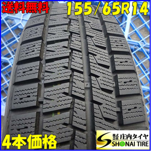 冬4本SET 会社宛 送料無料 155/65R14 75R クムホ ICEWI61 2021年製 タント ムーヴ アルト ラパン ワゴンR スペーシア NBOX フレア NO,Z4686