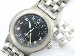 1円◆稼働◆ オリス 25石 グレー 自動巻き メンズ 腕時計 コマ2 N368