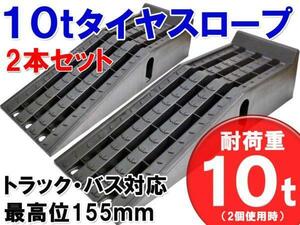 ■10t タイヤスロープ　　カースロープ　トラック　バス対応！　2個セット 最大積載10Ｔ　D