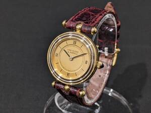 【47377】VAN CLEEF & ARPELS ヴァンクリーフ＆アーペル 18KT刻印 18金 手巻き 総重量約24.5g 稼働 腕時計 ヴァンクリ レディース