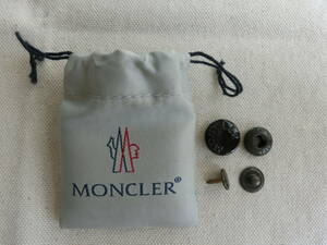 MONCLER モンクレール　スペアボタン　替えボタン　黒　直径15ｍｍ