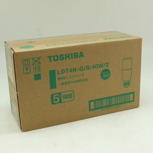 ▼ TOSHIBA 東芝 LDT4N-G/S/40W/2 LED電球 電球型LEDランプ 昼白色 E26 40W形相当 10個 セット 未使用品
