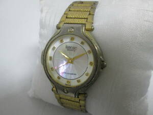 【1123o S7104】 Klaeuse PEARL＆DIAMOND SK-217-LO クロイゼ カットガラス 3針 シェル文字盤 腕時計 時計