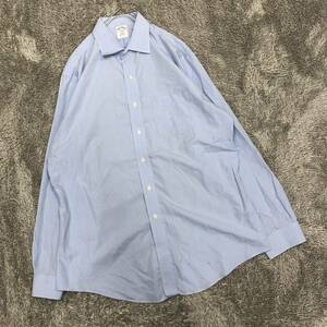 Brooks Brothers ブルックスブラザーズ ドレスシャツ 長袖シャツ サイズ16ハーフ-4/5 ライトブルー 水色 メンズ トップス 最落なし （E19）