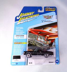 ◆JOHNNY LIGHTNING　ジョニーライトニング　1/64 1973 Cadillac Eldorado Convertible キャデラック エルドラド コンバーチブル　ブラック