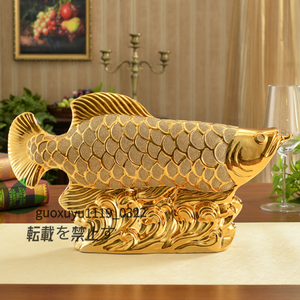 極美品 金竜魚　インテリア 置物 飾り物 客間 富をもたらす