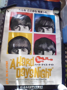 ビートルズ　The Beatles　映画ポスター　A Hard Days Night ２０００年英国映画の日本版ポスター　難有り
