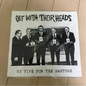 【美品】 OFF With Their Heads / Hi Five For the Rapture 7inch 入手難 希少 Bad Religion NOFX Fat Wreck Chords