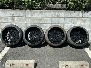 【Work】深リム XSA XS4 11.5J -12 4本セット235/40RZ18 114.3 5穴