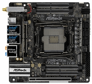 ASRock X299E-ITX/AC 未使用 LGA 2066 Intel X299 SATA 6Gb/s USB 3.1 Mini ITX Intel Motherboard