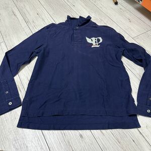 Polo by Ralph Lauren ラルフローレン　長袖ポロシャツLサイズ　ネイビー