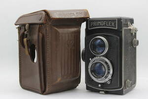 【訳あり品】 PRIMOFLEX Toko 7.5cm F3.5 ケース付き 二眼カメラ v42