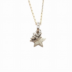 ロイヤルオーダー ROYAL ORDER SMALL STAR w CROWN w Paved CZ ネックレス ペンダント 925 スター 星 クラウン シルバー レディース