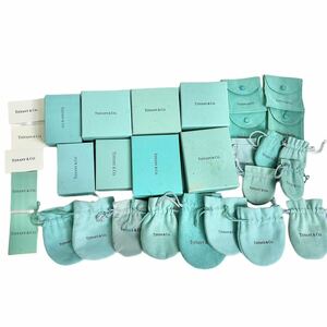 1円スタート　TIFFANY Co ティファニー 空箱 袋 巾着 ボックス 保存袋 アクセサリーケース ジュエリー 