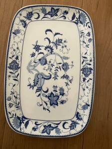 中国美術青花角皿 大皿 和食器