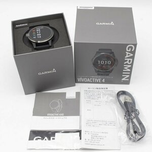 【新品】GARMIN vivoactive 4 010-02174-17 Black/Slate スマートウォッチ ガーミン ゴルフ ヴィヴォアクティブ 本体